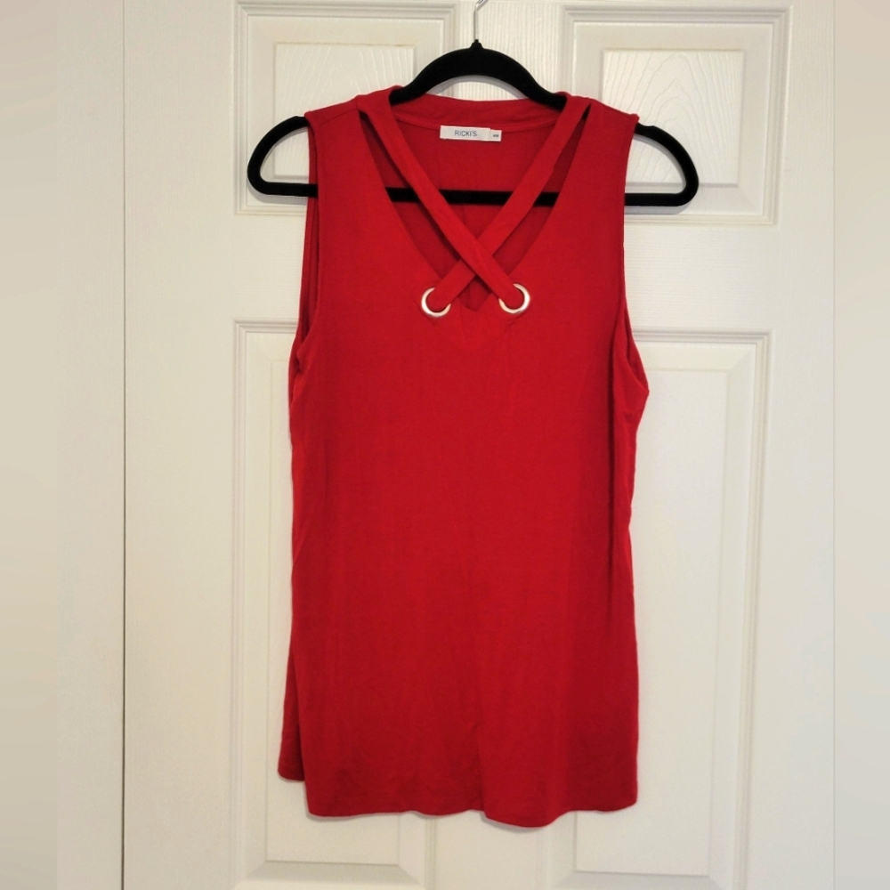 Ricki's Red and Blue Work Shirts M